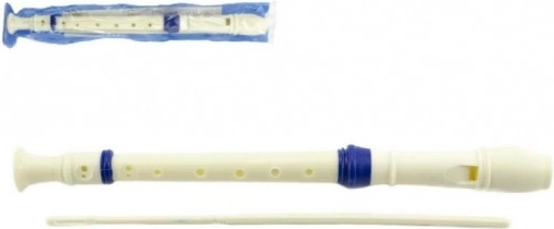 Műanyag szoprán furulya 33 cm tisztítóval