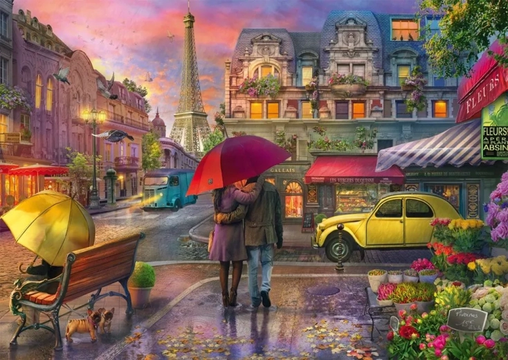 Puzzle Párizs esőben 500 darab
