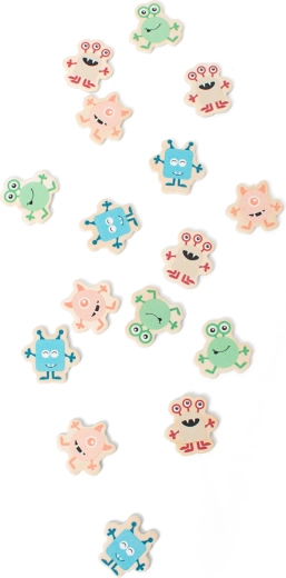 Fából készült szudoku szörnyecskékkel gyerekeknek