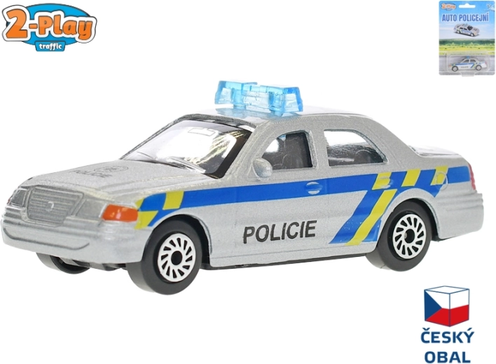 Fém rendőrautó modell 8 cm – Rendőrségi autó
