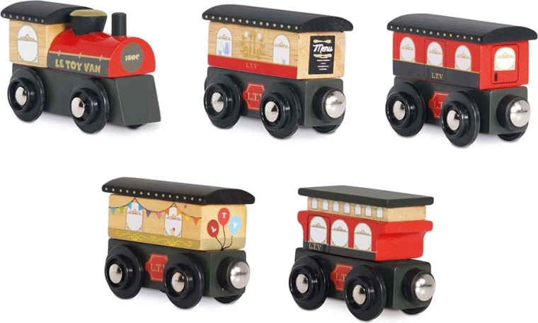 Le Toy Van fa vonat Royal Express vagonokkal