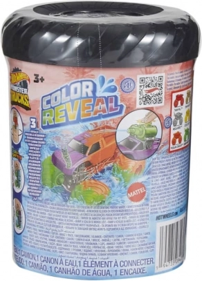 Hot Wheels Monster Trucks Color Reveal – színt váltó 1:64 méretarányú kisautó víztartállyal