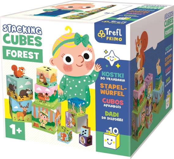 TREFL Primo oktató rakosgató kockák – Erdő