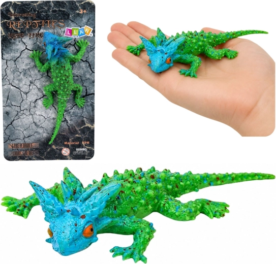 Realisztikus gumifigura szarvas gyík 20 cm