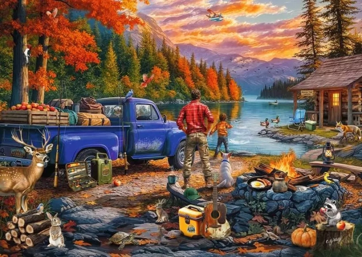 Ravensburger puzzle Naplemente a tónál 300 darab