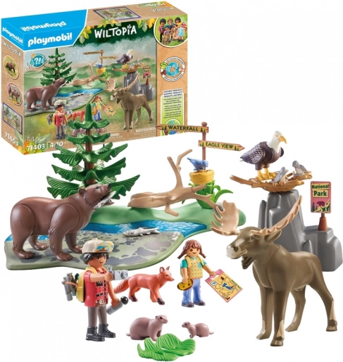 Playmobil Wiltopia – Észak-Amerika állatai, 54 darabos építőkészlet