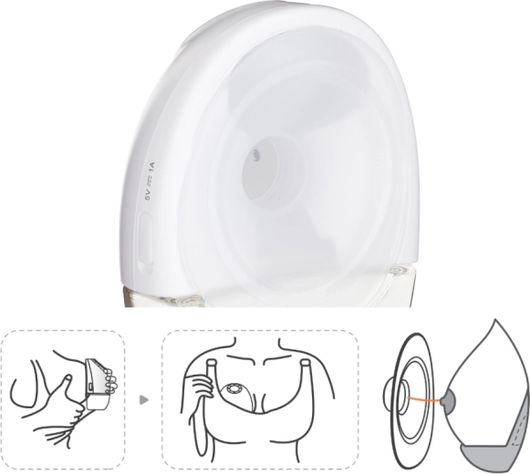 Hands-free fejés melltartóban