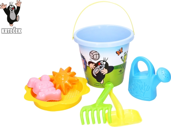 Homokozó szett Vakond nagy 3,5 l kék