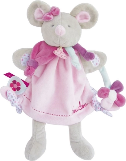 Doudou plüss kézbáb myuszi 28 cm