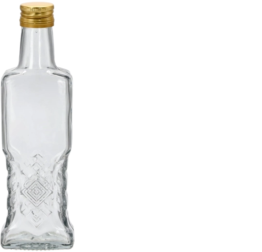 Ukrainka üvegpalack 200 ml csavaros kupakkal