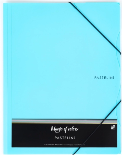 PASTELINI A4 gumis mappa, kék