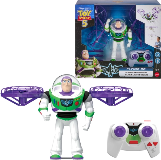 Mattel Disney Pixar Toy Story repülő RC figura Buzz Lightyear 18 cm