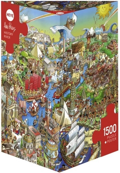 1500 darabos puzzle - A történelem folyója