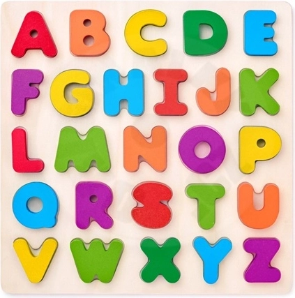 WOODYLAND ABC betűs fa puzzle táblán