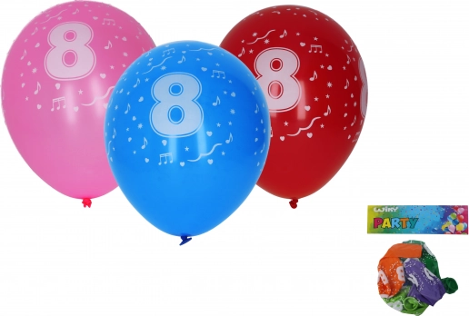 30 cm-es lufik 8-as számmal – 5 db-os készlet