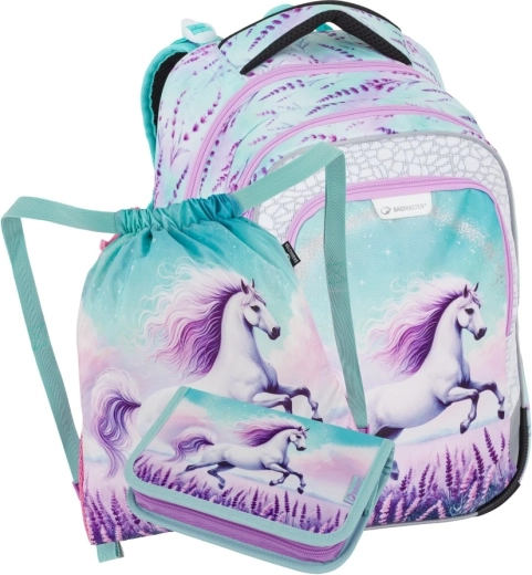 Bagmaster Lumi 26 b iskolai szett elsősöknek ló motívummal