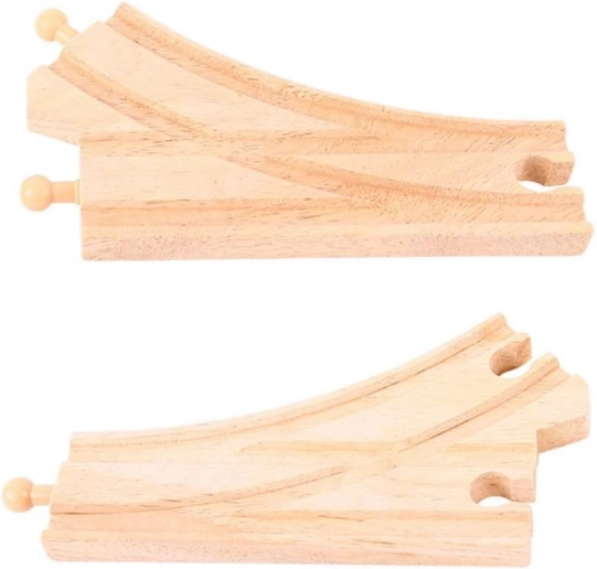 Fa váltóvonat pályához, 2 db BIGJIGS RAIL