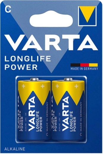 Alkáli elemek C (LR14) Varta Longlife Power, 2 db