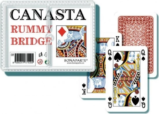 Canasta kártyajáték műanyag dobozban