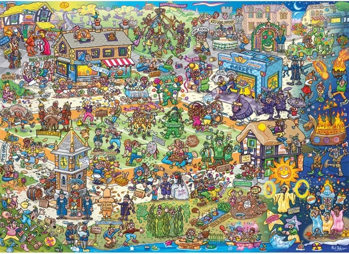 Gibsons puzzle Barmy Britain 1000 darabos