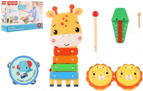 Fisher-Price fa hangszer készlet gyerekeknek