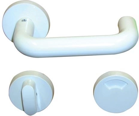 Beltéri WC kilincs jelzővel – fehér műanyag