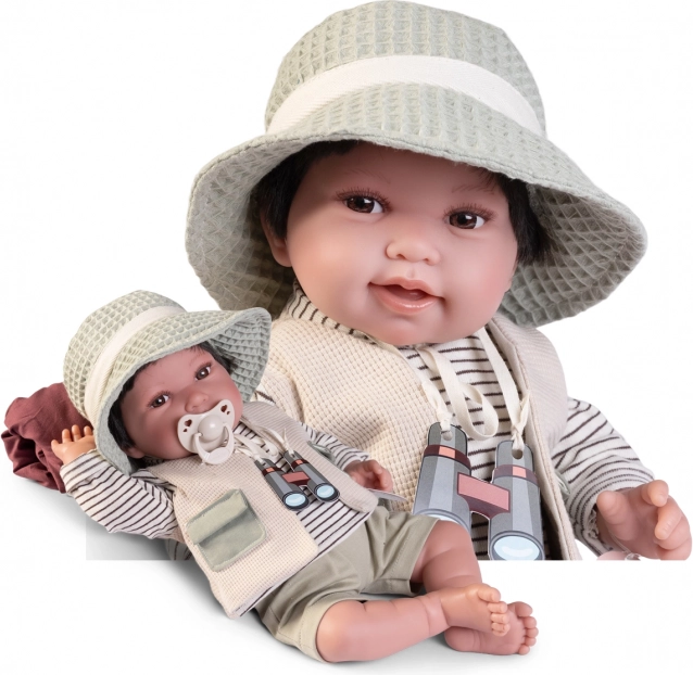 Realista baba kisbaba puha testtel 42 cm