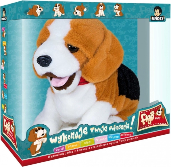 Figo interaktív kabalakis kutya Beagle, parancsokra reagál