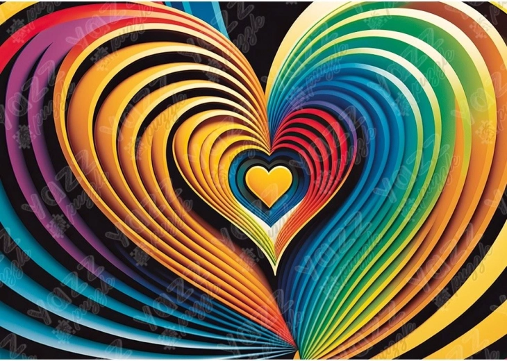 YAZZ Szívben puzzle 1000 darabbal