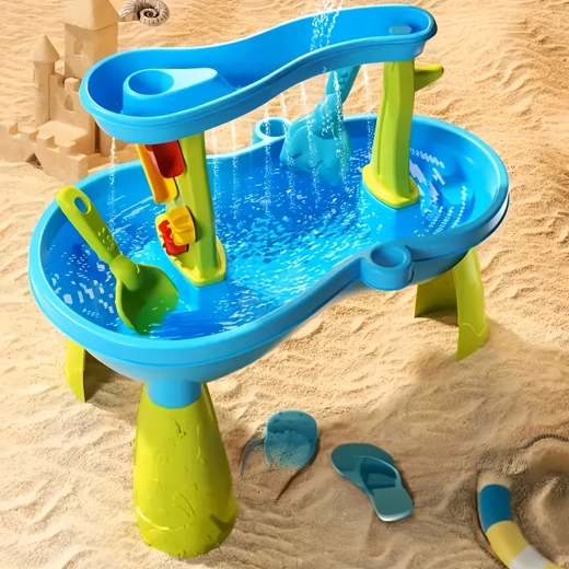 Kaskádoló vízeffektek és forgó kerekek