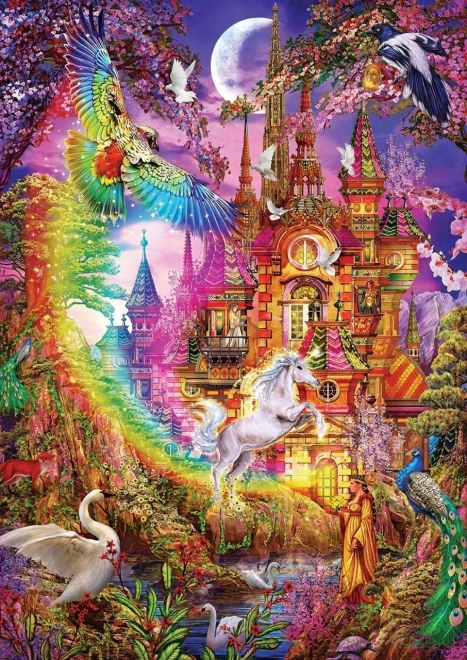 Szivárványvár puzzle 500 darab