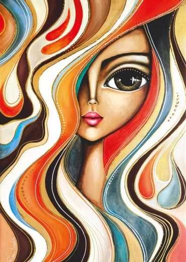 Hullámos hajú lány – 1000 darabos puzzle