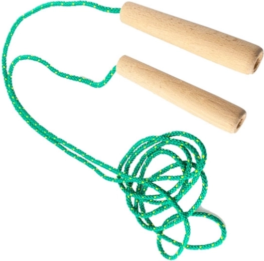 Ugrálókötél fa fogantyúkkal, 3 m