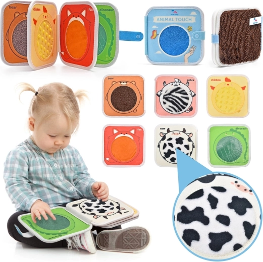 2Kids Toys szenzoros könyv állatkák - 1 db