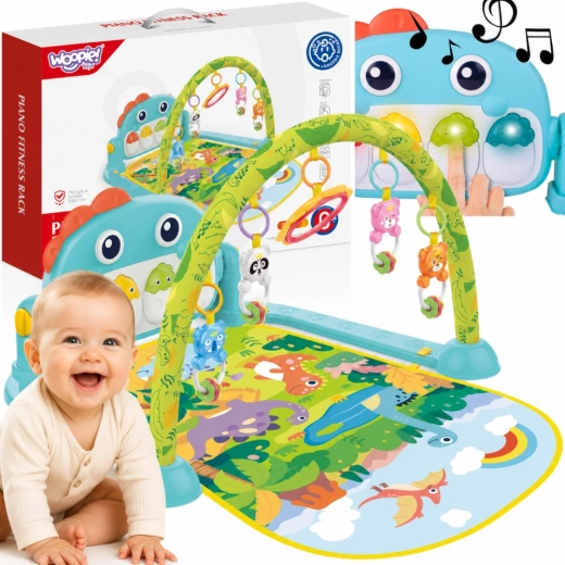 Woopie bébi játszószőnyeg dinoszauruszos ívvel