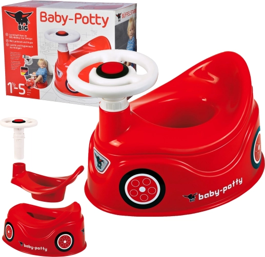 BIG New Bobby Car autó alakú gyermek bili kormánnyal és dudával
