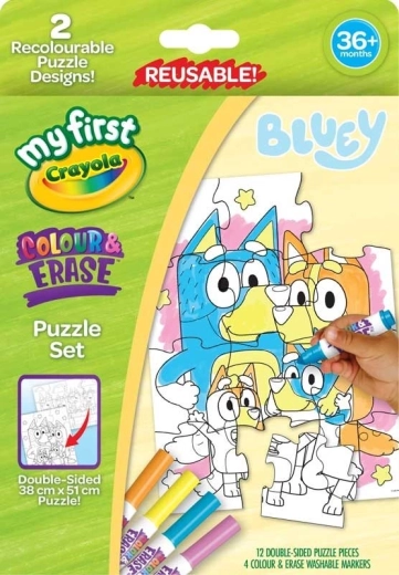 Crayola színezhető Bluey kirakó, 12 darab