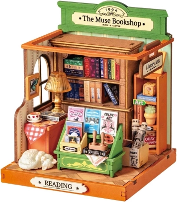 Miniatűr könyvesbolt - The Muse Bookshop