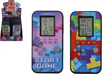 Digitális zsebjáték Brick Game – retro kirakó leeső blokkokkal