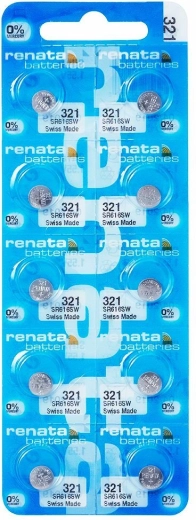 Renata 321 gombelem 1,55 V 6,8 × 1,65 mm – 10 db-os csomag