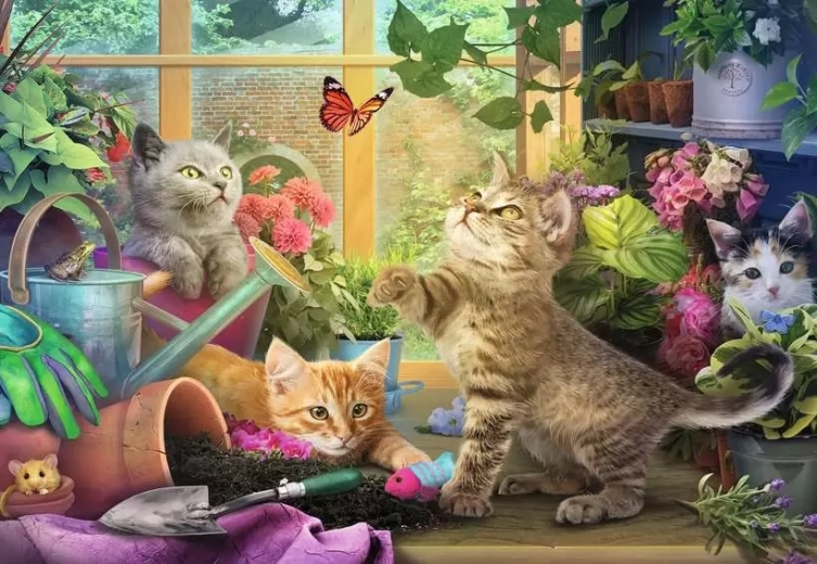Ravensburger puzzle Csintalan kiscicák XL 200 darab