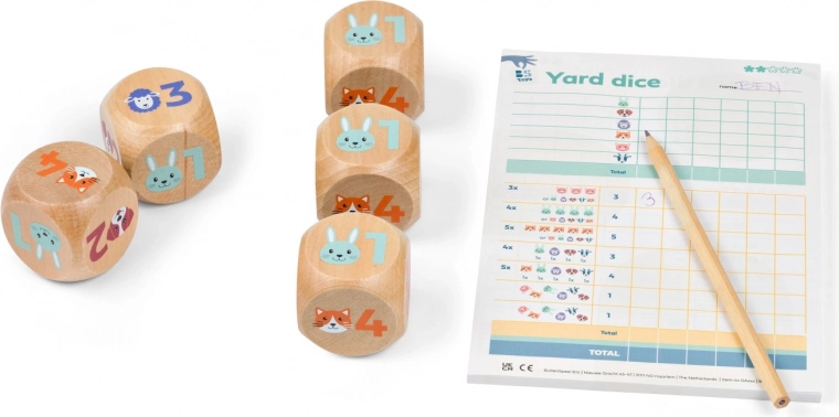 Yatzy Junior – gyermekeknek szánt fa kockajáték
