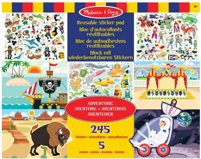 Melissa & Doug újrahasználható kalandmatricák