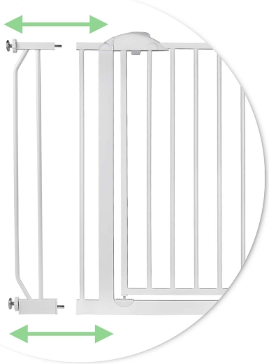 75–105 cm szélesség praktikus hosszabbítókkal