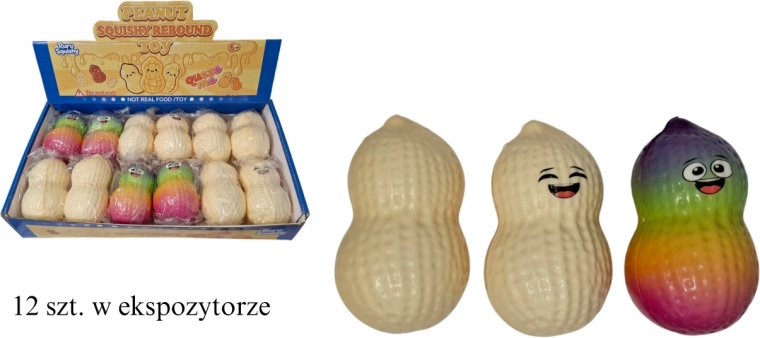 Fistaszek nyomkodható stresszoldó játék (squishy)