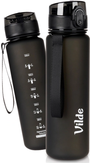 Vilde fekete kulacs 650 ml