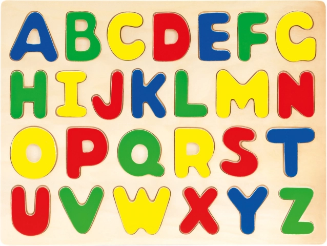 Bino fa ábécés beillesztős puzzle gyerekeknek