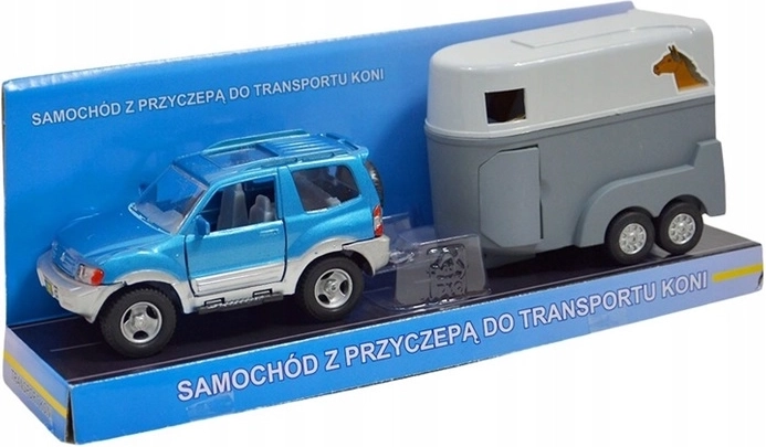 Jeep lószállító utánfutóval