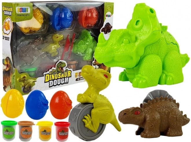 Ciastolina Dino Tojások Készlet 12 Darab 4 Szín