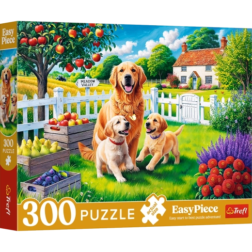 Puzzle - 300 darabos - Kutyák a vidéken Trefl